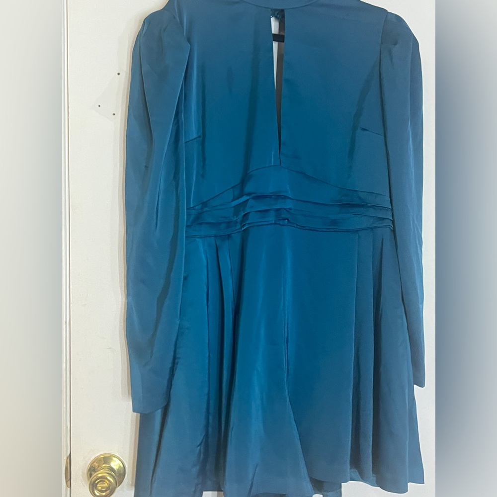 Jewel Toned Blue Turtle-neck Romper Size 12